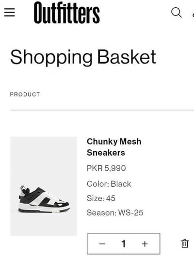 CHUNKY MESH SHOES (OUTFITTERS)