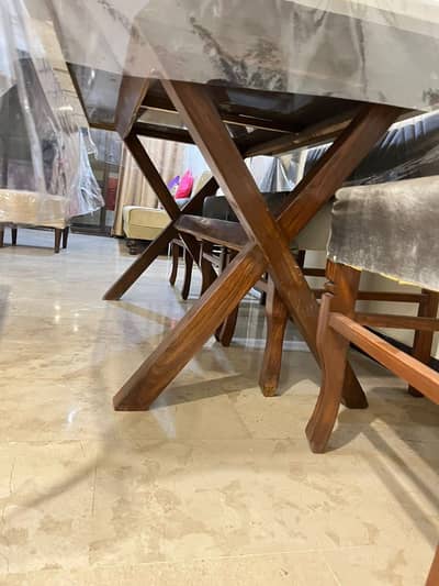 Dining table set with 5 chairs