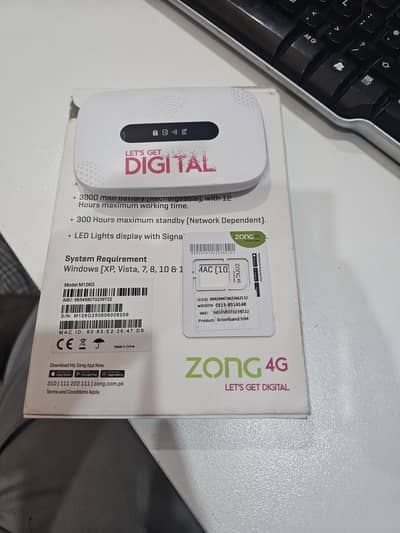 Zong Device Digital Brand New 150MBPs Speed 5G