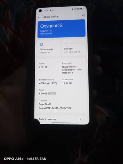 oneplus 9r all okay VIP PTA proof not open not repair
