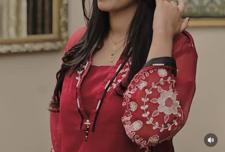 Affordable premium RED CHIFFON 4 pcs dress