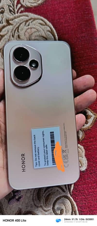 honor 400 12.256 condition