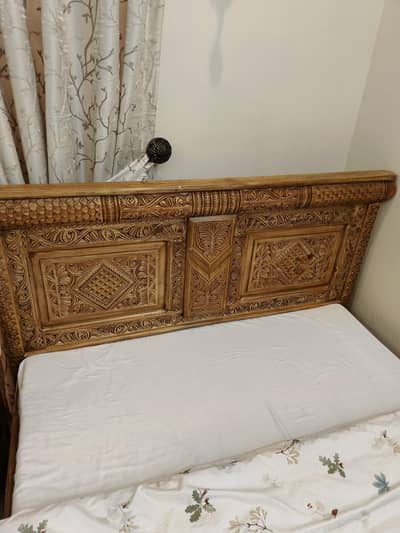 2 Custom Made Wooden Single Beds For Sale