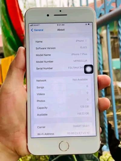 iphone 7 plus 128 GB  no open no repair PTA approved all ok