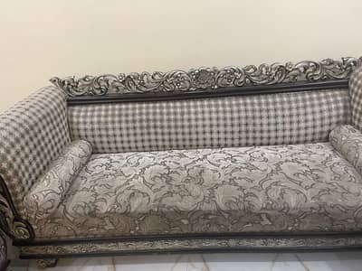 Classic Wooden Carved Sofa Set