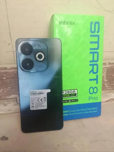 infinix smart 8 pro 128/8 gb  10 by 10 condition
