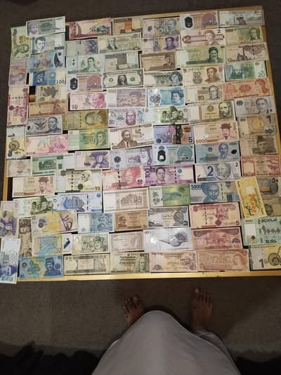 World Banknote Collection (90+ Notes) for sale
