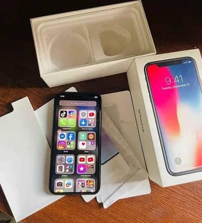 iphone x 256 GB PTA approved no open no repair all ok