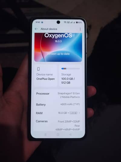 One plus open fold one of few phones