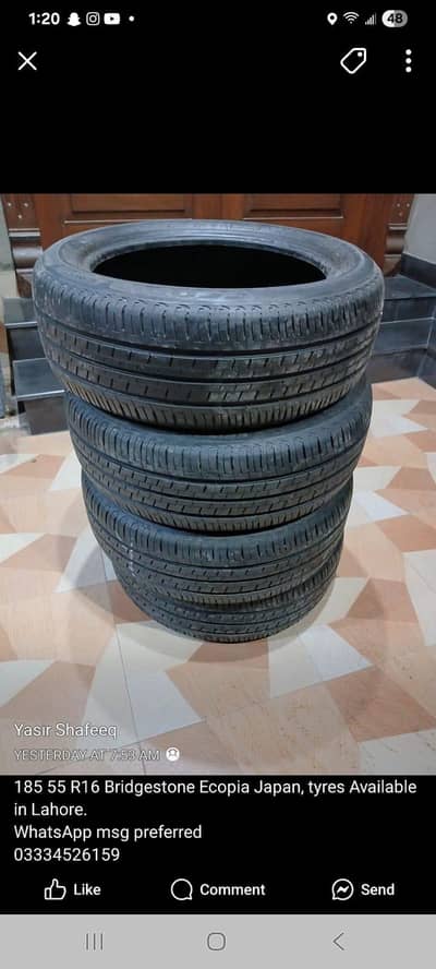 185 55 R16 Bridgestone Japan tyres