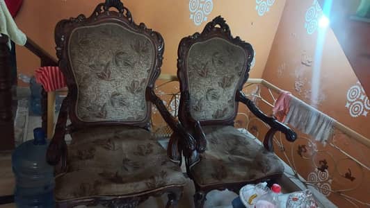 2 wood chairs for sale
