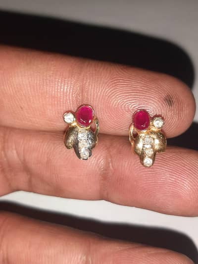 18k Gold & Diamonds Earrings