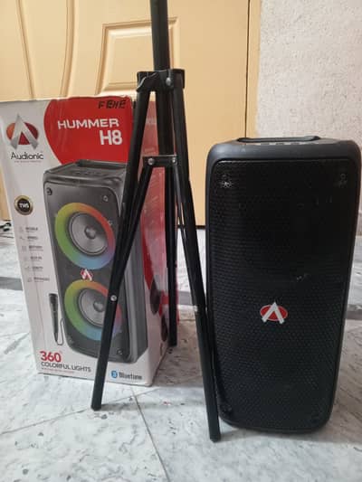 Bluetooth boofer and ring light stand for sale