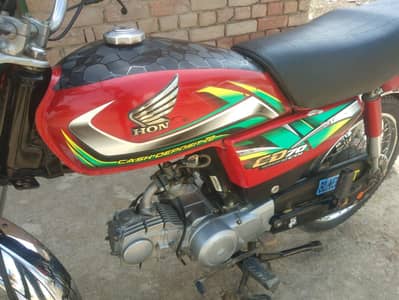Honda CD 70 2022  total genuine condition 10/10 documents clear h