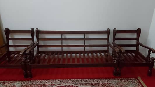wooden 5 seater sofa set