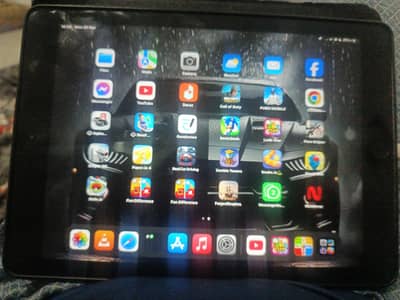 Ipad 6th gen (LLA) with original charger , branded cable, and cover