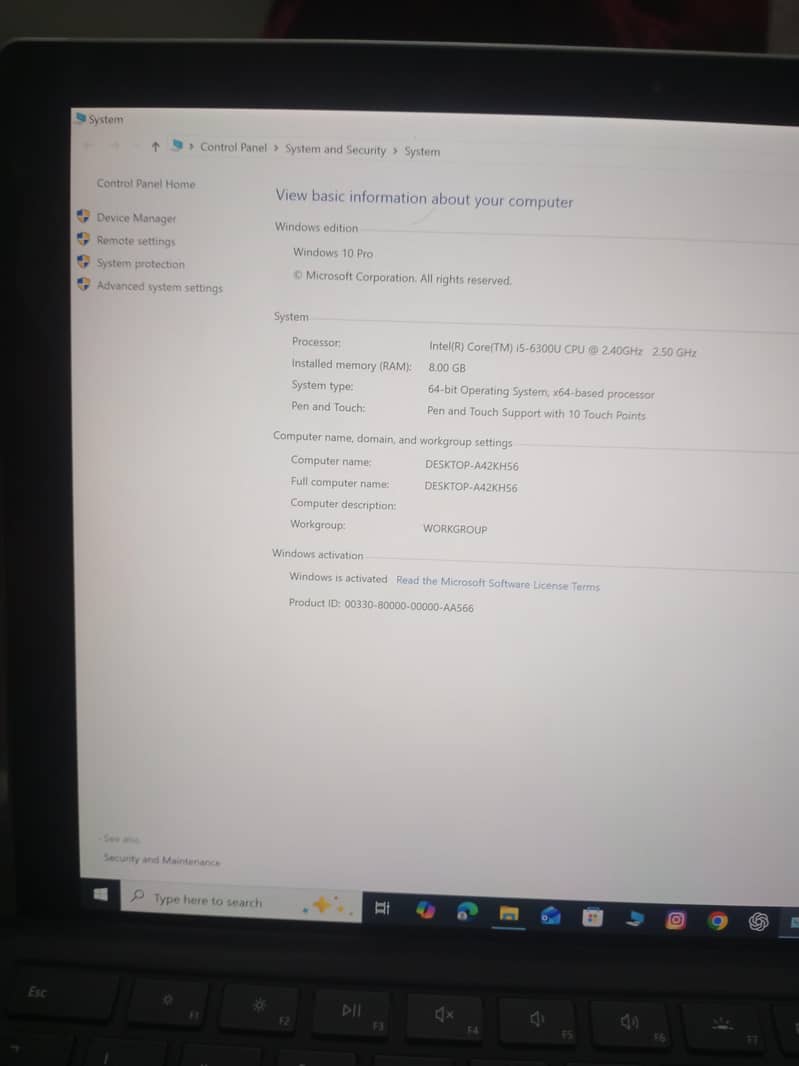 Microsoft Surface pro 4 5