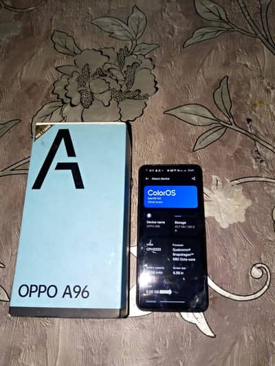 OPPO A96 open box 10/10 condition genuine