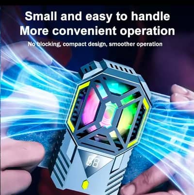 DY-88 Mobile Cooling Fan for Gaming with Display & Holder