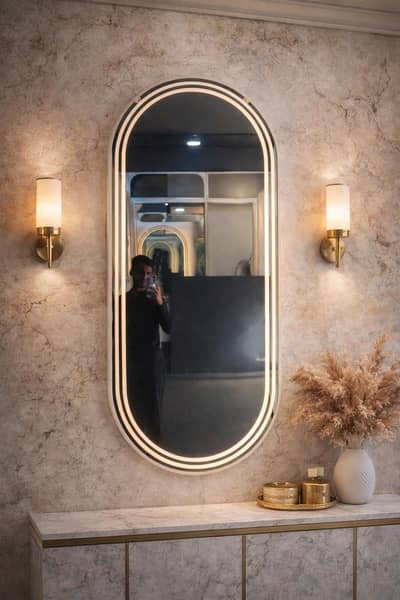 2×6 LED Round/Square/Mirror Backlit Smart Touch Bathroom Mirror