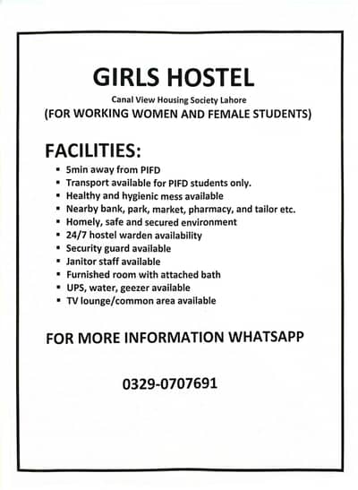 girls hostel for students and working women