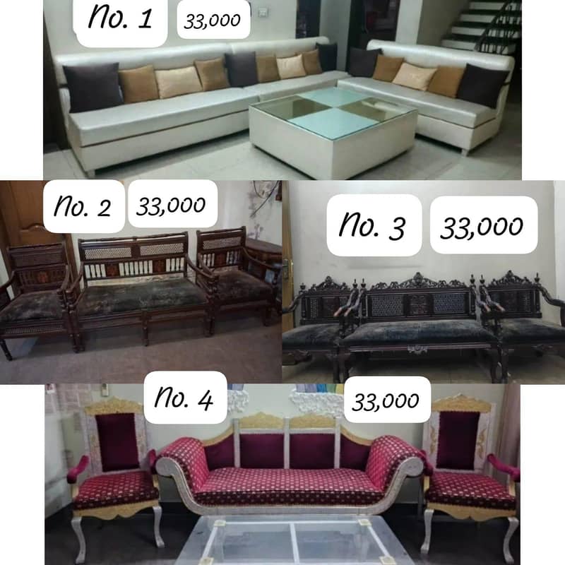 Chinyuti Sofas | Dewaans | 3 seater sofas + tables in bulk quantity 0