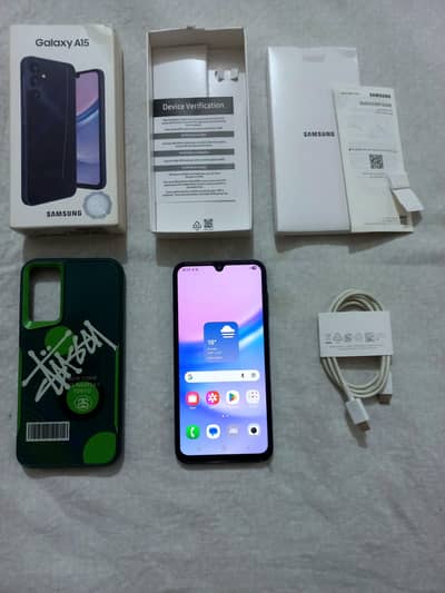 Samsung A15 Complte box like new