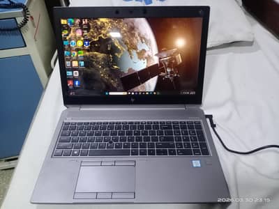 HP Z BOOK G5  STUDIO 15 Core i7 8th generation with 4gb graphic card