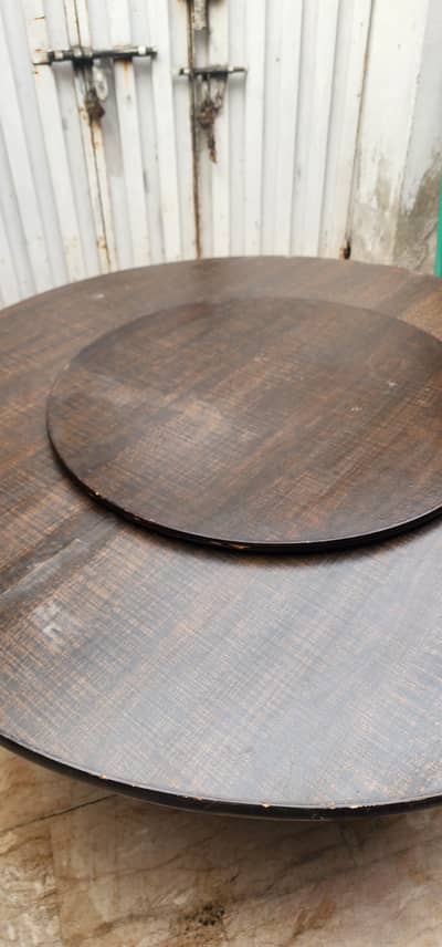 wooden dining table with 6 chairs for sale