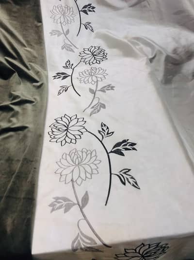chifon embroided with curtins