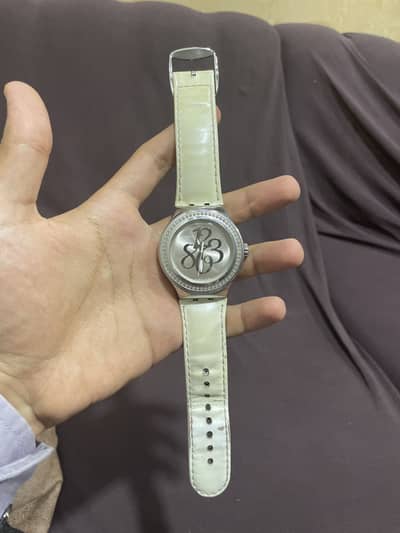 Vintage SWATCH Irony PEARLY GLOSS YNS107 Women's Watch