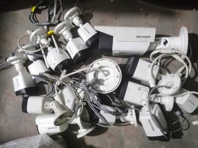 i. p camera and analog camera setup for sale