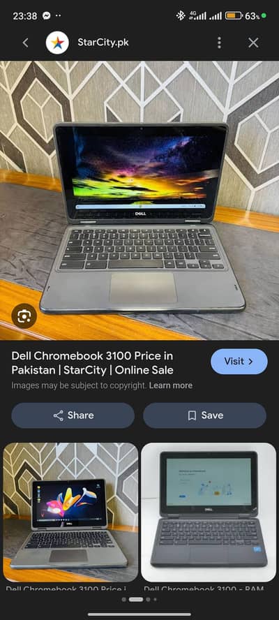 dell 3100 chrome book touchscreen 4/32 with charger