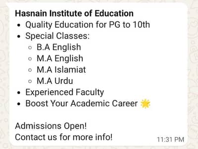 experienced&trained teacher. providing quality education in your area