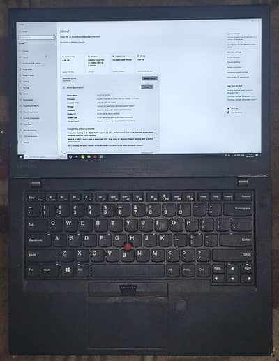 Lenovo Thinkpad T1470s 8GB RAM Extendable 256GB NVme Ssd