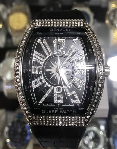 LUXURY DENVOSI QUARE | Full Diamond-Set Case | Iced Out Elite