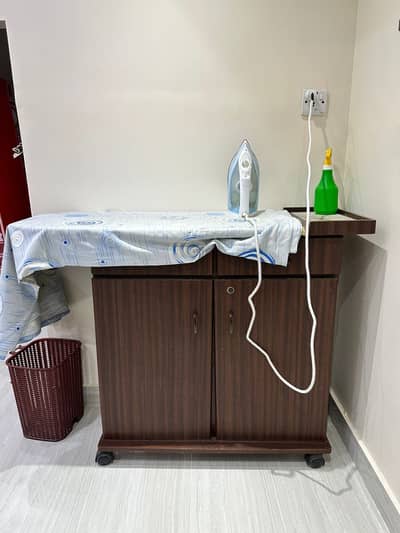 Dark brown iron table