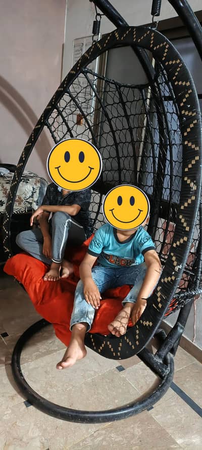 3 seats Egg hanging chair