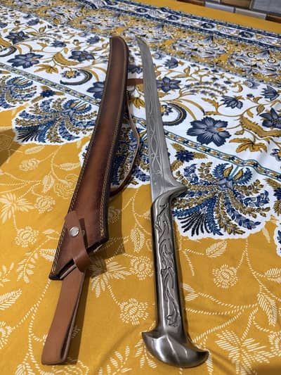 Metal Sward with Leather Cover