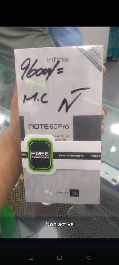 infinix Not 60 pro Non active company pack