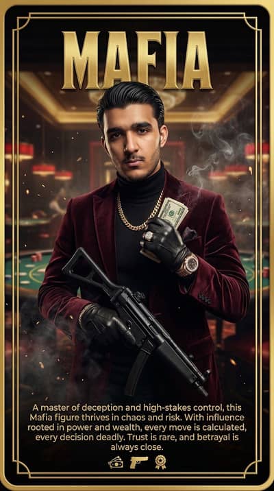 Mafia card your own charachters images