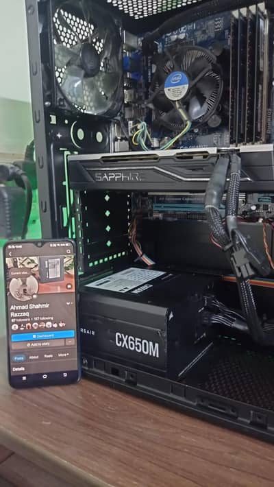 i7 3rd gen Gaming PC with Rx 570 4gb  free keyboard mouse and cables