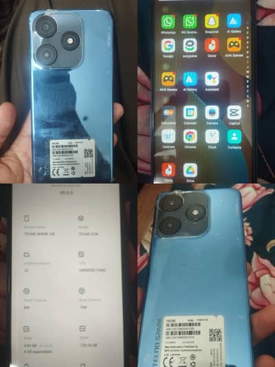 Tecno spark 10c brand new condition ha bilkul