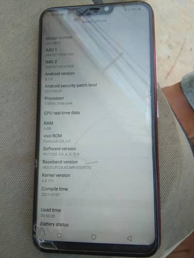 vivoy81s phone pta approved 6-128 condition 10/8