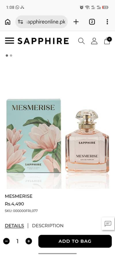 Sapphire best womans perfume