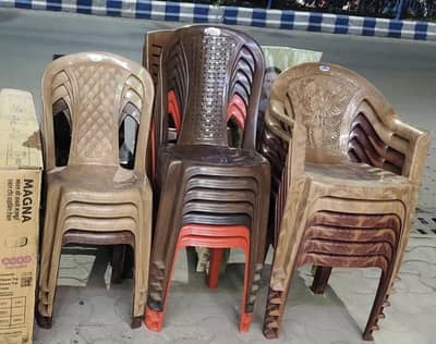 used plastic chairs 12 piece