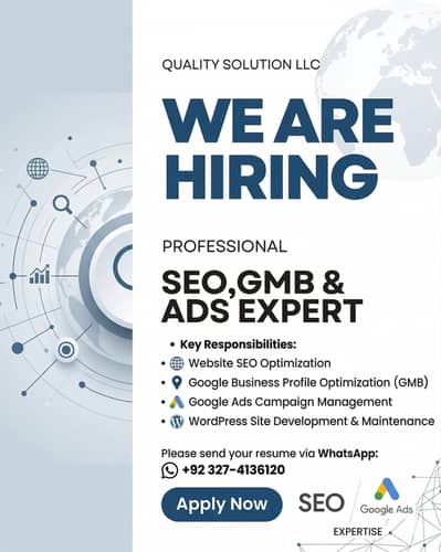 Looking for SEO Specialist (GMB + Website Optimization)