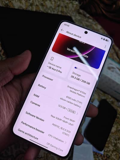 Brand new one plus ace5 pro 12gb 256gb snapdragon 8 elote superb