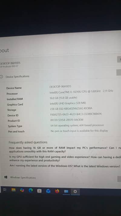 Hp pro book outstanding condition