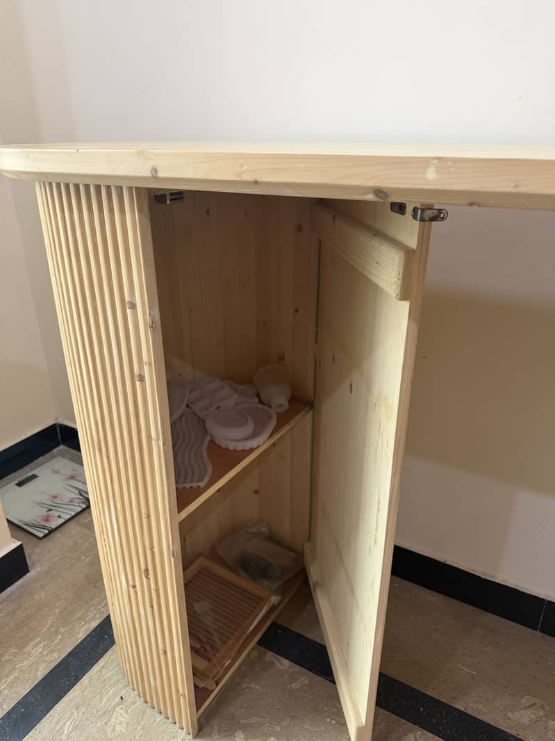 Console high Table with bar stools 7